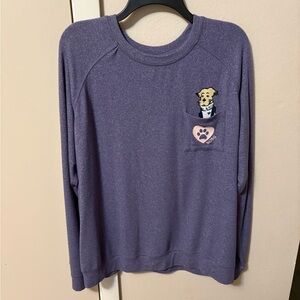 BOBS from Skechers Purple Sweater Dog in Pocket Sz XL chest 44